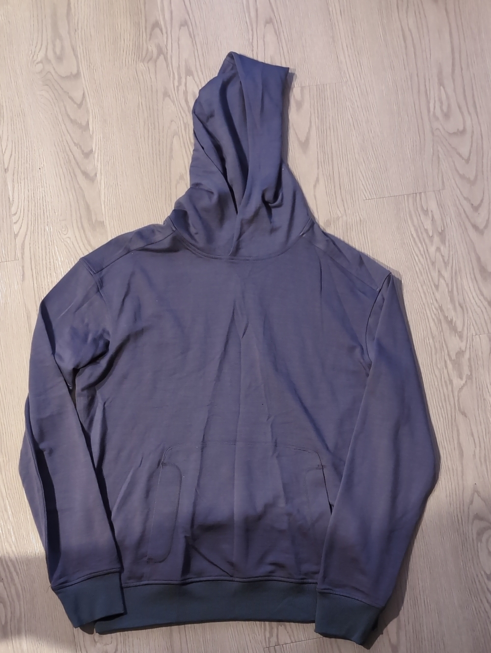 Icebreaker Slate Hooded Pullover in Dusty Blue
